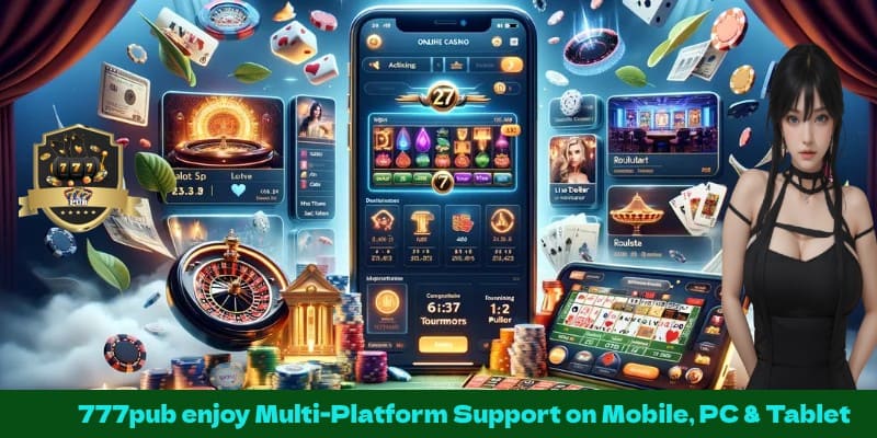 777pub enjoy Multi-Platform Support on Mobile, PC & Tablet